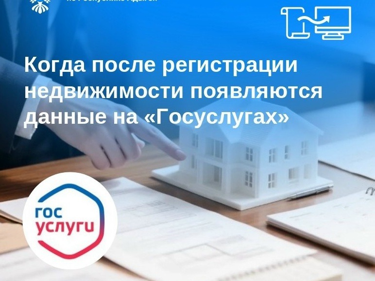 Вопрос-ответ: когда после регистрации недвижимости появляются данные на «Госуслугах».